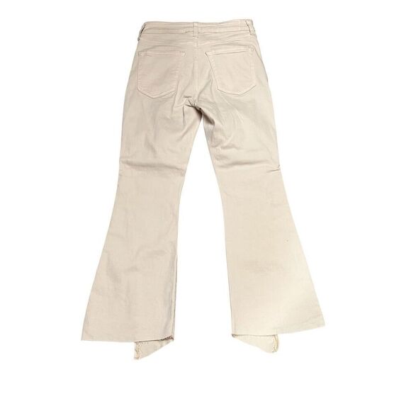 Etica Micki Flared Jean with Chewed Hem in Off White NWT Size 25 - Picture 2 of 7